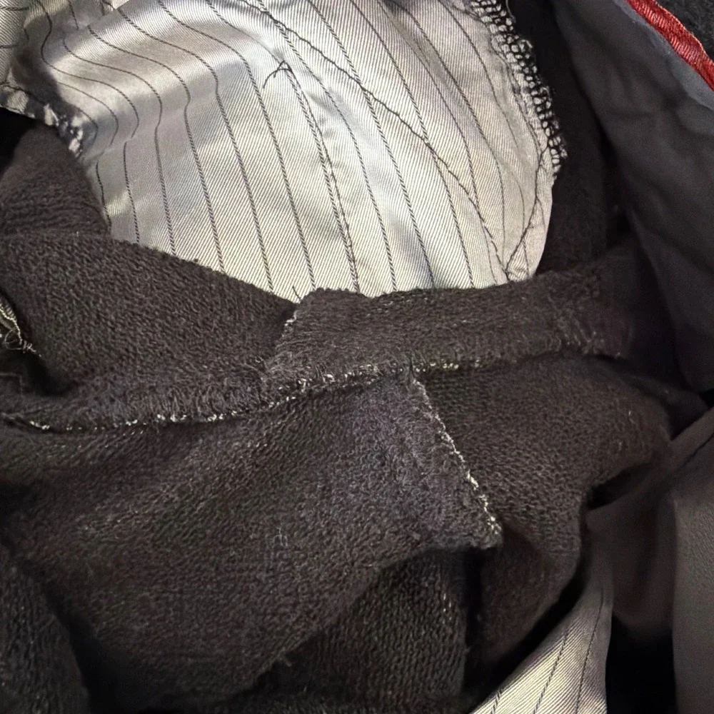 Betabrand Dress Pant Sweatpants Charcoal Heather Gray Straight Leg 34X32‎